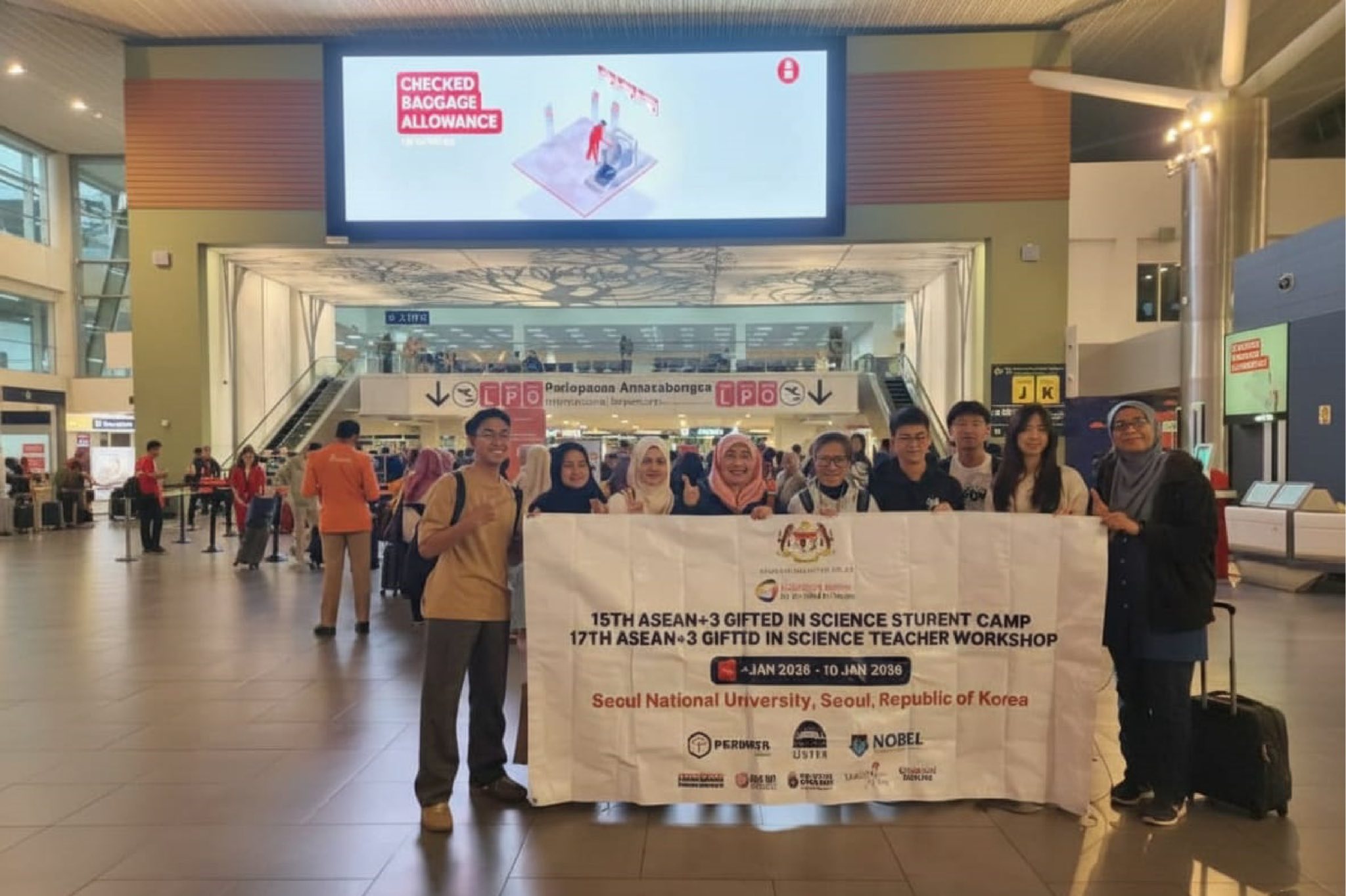 Bahagian PERMATA Mengetuai Delegasi The 15th ASEAN+3 Student Camp & The 17th ASEAN+3 Teacher Workshop for the Gifted in Science di Seoul National University, Korea Selatan